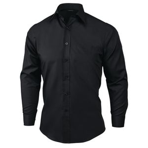 Chef Works Dress Shirt Long Sleeve Black - A798-XS - 3