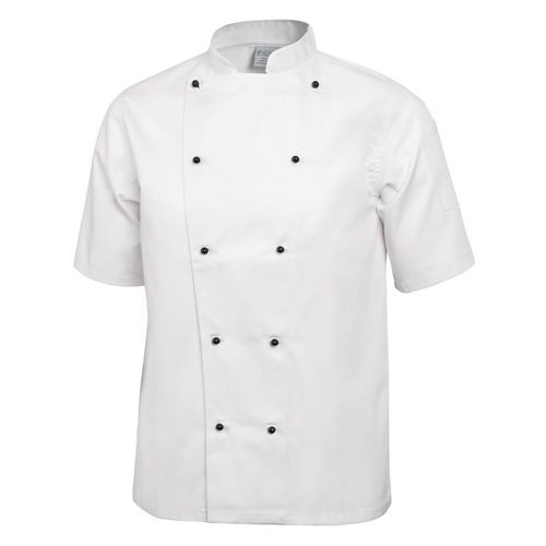 Whites Chicago Unisex Chefs Jacket Short Sleeve White XS - DL711-XS - 2