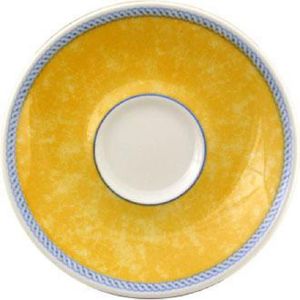 Churchill New Horizons Marble Border Espresso Saucers Yellow 115mm - W023 - 1
