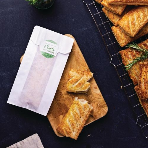 Vegware Compostable Glassine Hot Food Bags Without Window 250 x 100mm (Pack of 1000)