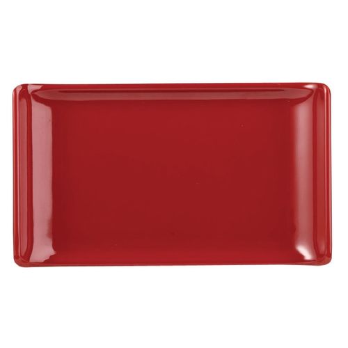 Alchemy Buffet Red Melamine Rectangular Trays 170x 100mm (Pack of 6)