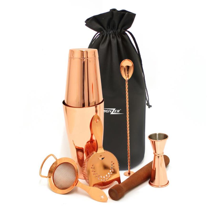Bonzer 7 Piece Cocktail Kit - Copper - 12590-01