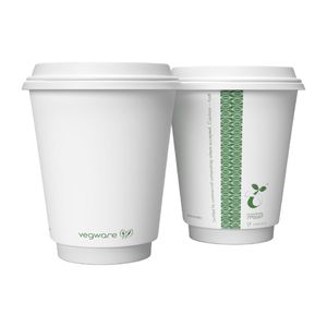 Vegware Hot Cup White Double Wall 12oz 89-Series (Pack of 500) - DX577 - 3