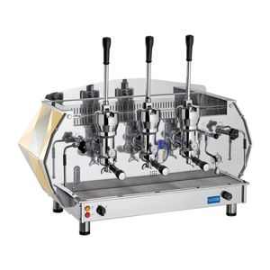 La Pavoni Three Group Professional Lever Coffee Machine 3-Phase Gold DIA3L2401EU - FU570 - 3