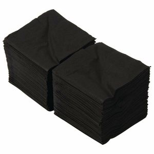 Swantex Cocktail Napkin Black 25x25cm 2ply 1/4 Fold (Pack of 2000) - CB666 - 3