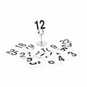 Plastic Table Numbers Inserts 1-25 - GC086 - 1