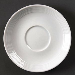 Olympia Linear Stacking Tea Cup Saucers (Pack of 12) - U085 - 1