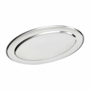 Olympia Stainless Steel Oval Serving Tray 220mm - K361 - 1