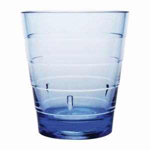 Olympia Kristallon Polycarbonate Ringed Tumbler Blue 285ml (Pack of 6) - DC921 - 1