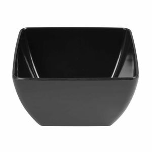 Olympia Kristallon Curved Black Melamine Bowl 8in - DP146 - 3