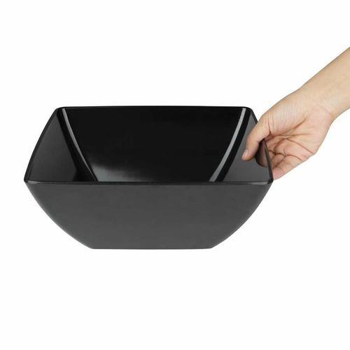 Olympia Kristallon Curved Black Melamine Bowl 11in - DP147 - 5