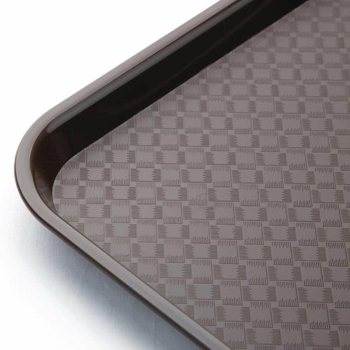 Olympia Kristallon Large Polypropylene Fast Food Tray Brown 450mm - P509 - 3