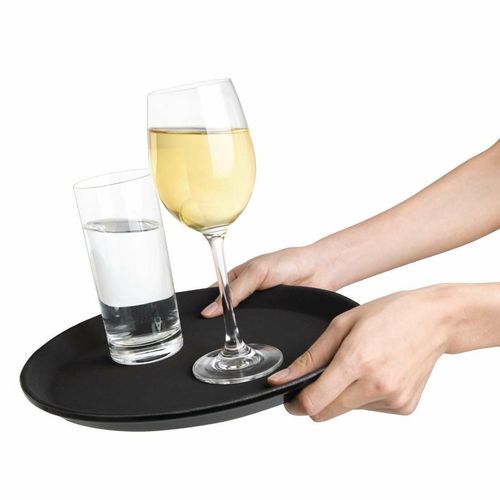 Bulk Buy Pack of 6 Olympia Kristallon Polypropylene Round Non-Slip Trays - S658 - 7