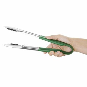 Hygiplas Colour Coded Green Serving Tongs 11 - CB155 - 3