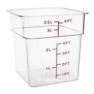 Hygiplas Polycarbonate Square Storage Container 3.5Ltr - CF021 - 1