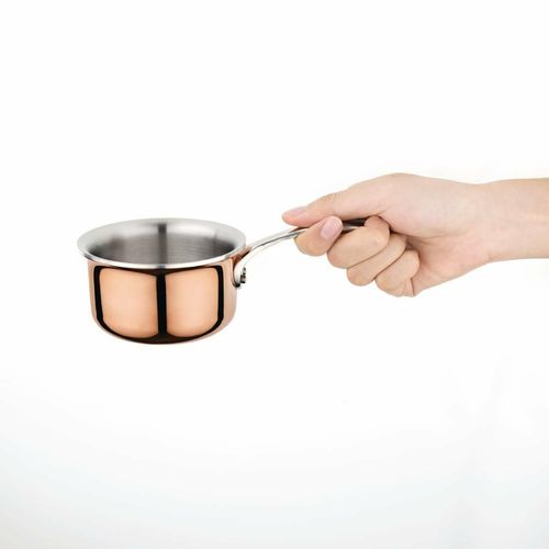 Vogue Mini Copper Tri Wall Saucepan 330ml - GG756 - 3