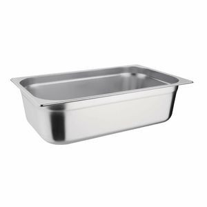 Vogue Stainless Steel 1/1 Gastronorm Pan 150mm - K924 - 1