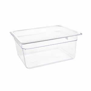 Vogue Polycarbonate 1/2 Gastronorm Container 150mm Clear - U230 - 1