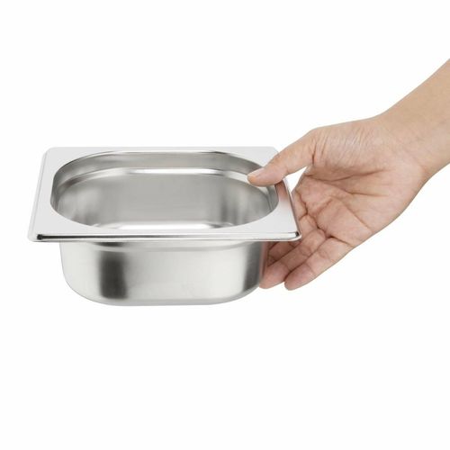 Vogue Stainless Steel 1/6 Gastronorm Pan 65mm - K985 - 4