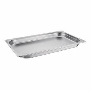 Vogue Stainless Steel 1/1 Gastronorm Pan 40mm - K994 - 1