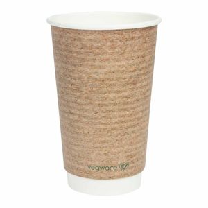 Vegware Compostable Hot Cups 455ml / 16oz (Pack of 400) - GH022 - 1