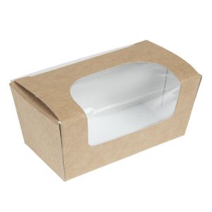 Colpac Compostable Kraft Cake Boxes With Window Small (Pack of 500) - FA360 - 1