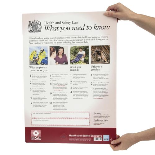 Health & Safety Law Poster A2 - Y925 - 6