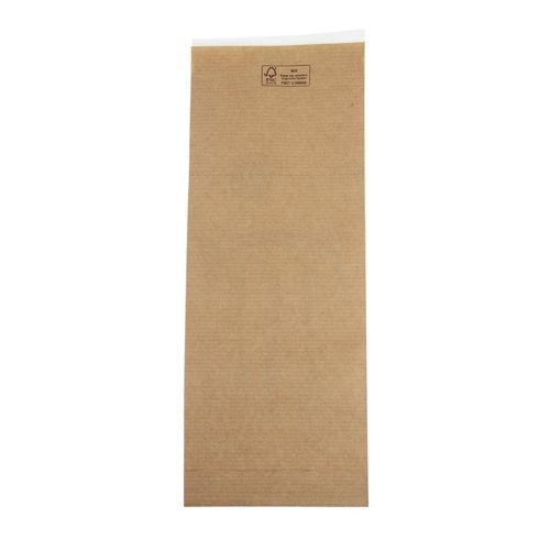 Kraft Recyclable Sealable Paper Cutlery Bags (Pack of 2000) - DF696 - 4