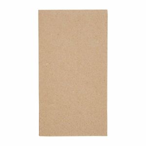 Fiesta Recyclable Recycled Lunch Napkin Kraft 33x33cm 2ply 1/8 Fold (Pack of 2000) - FE234 - 1
