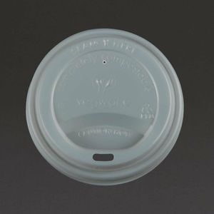Vegware Compostable Coffee Cup Lids 340ml / 12oz and 455ml / 16oz (Pack of 1000) - GH023 - 1