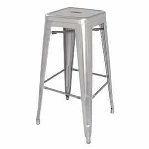 Bolero Bistro Galvanised Steel High Stool (Pack of 4) - DL876 - 1