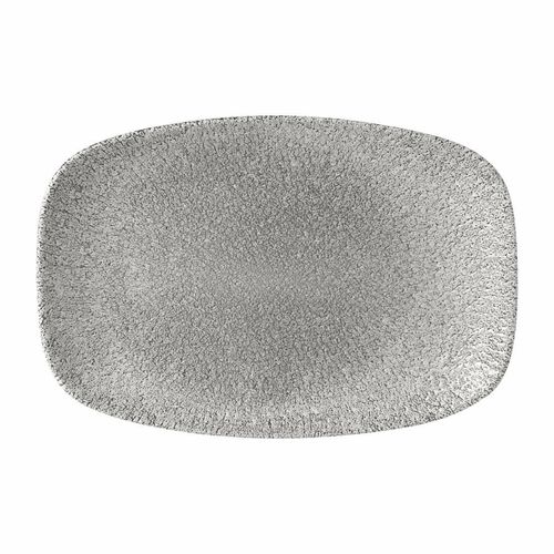 Churchill Raku Oblong Plates Jasper Grey 237x157mm (Pack of 12) - FD881 - 1