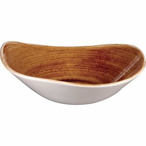 Churchill Stonecast Patina Triangular Bowls Vintage Copper 235mm (Pack of 12) - DR666 - 1