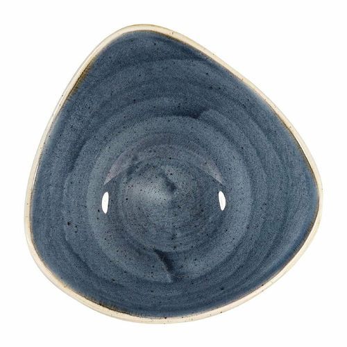 Churchill Stonecast Triangular Bowls Blueberry 235mm (Pack of 12) - DW358 - 1