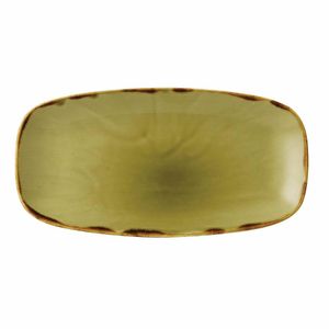 Dudson Harvest Oblong Chefs Plates Green 355 x 189mm (Pack of 6) - FC047 - 1