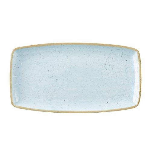 Churchill Stonecast Rectangular Plate Duck Egg Blue 210mm (Pack of 6) - DK509 - 1