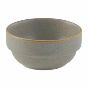 Churchill Stonecast Profile Stacking Bowl Grey 358ml (Pack of 6) - FS909 - 1