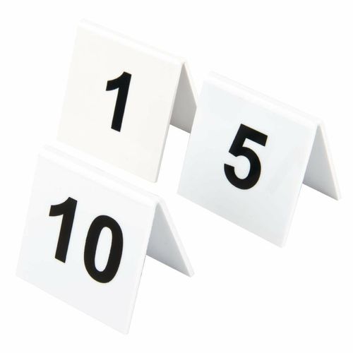 Plastic Table Numbers 1-10 - L981 - 3