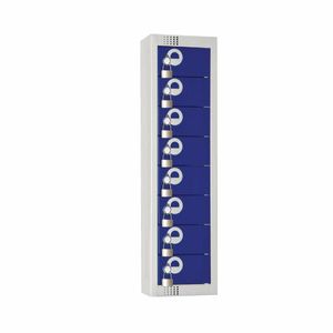 Elite Personal Effects Locker 8 Door Blue Camlock - CF752-PF - 1