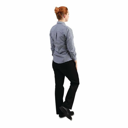 Chef Works Womens Gingham Shirt Black 2XL - B217-XXL - 3