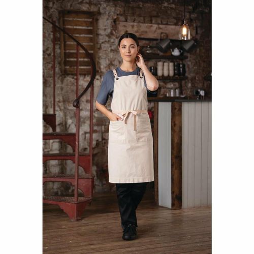 Southside Cotton Canvas Bib Apron Stone - BB685 - 9