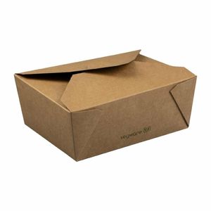 Vegware Compostable Paperboard Food Boxes No.8 1300ml / 46oz (Pack of 300) - GK102 - 1