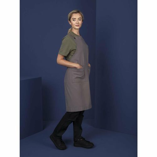 Southside Cotton Canvas Bib Apron Washed Grey - BB687 - 10