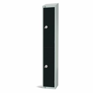 Elite Double Door Manual Combination Locker Locker Black with sloping top - GR671-CLS - 3