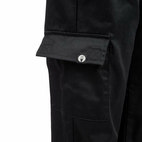 Chef Works Womens Cargo Chefs Trousers Black 2XL - B630-XXL - 8