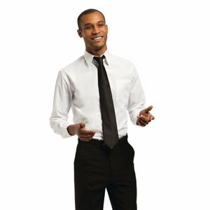 Chef Works Unisex Long Sleeve Shirt White M - A730-M - 1