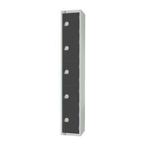 Elite Five Door Manual Combination Locker Locker Graphite Grey - GR681-CL - 3