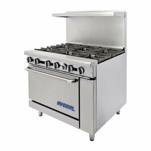 Imperial 6 Burner Natural Gas Oven Range IR6-N - CB100-N - 1