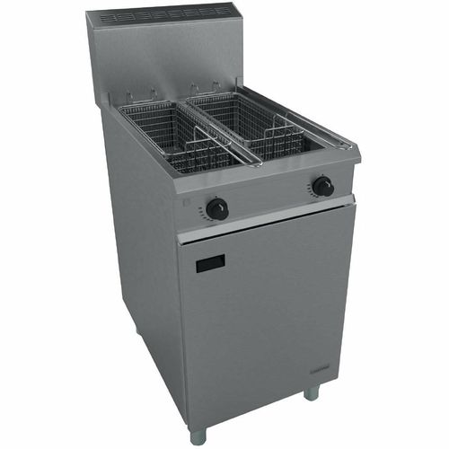 Falcon Chieftain Twin Tank Twin Basket Free Standing Propane Gas Fryer G1848X - G909-P - 1
