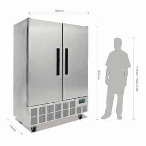 Polar G-Series Double Door Slimline Fridge 960Ltr - GD879 - 3